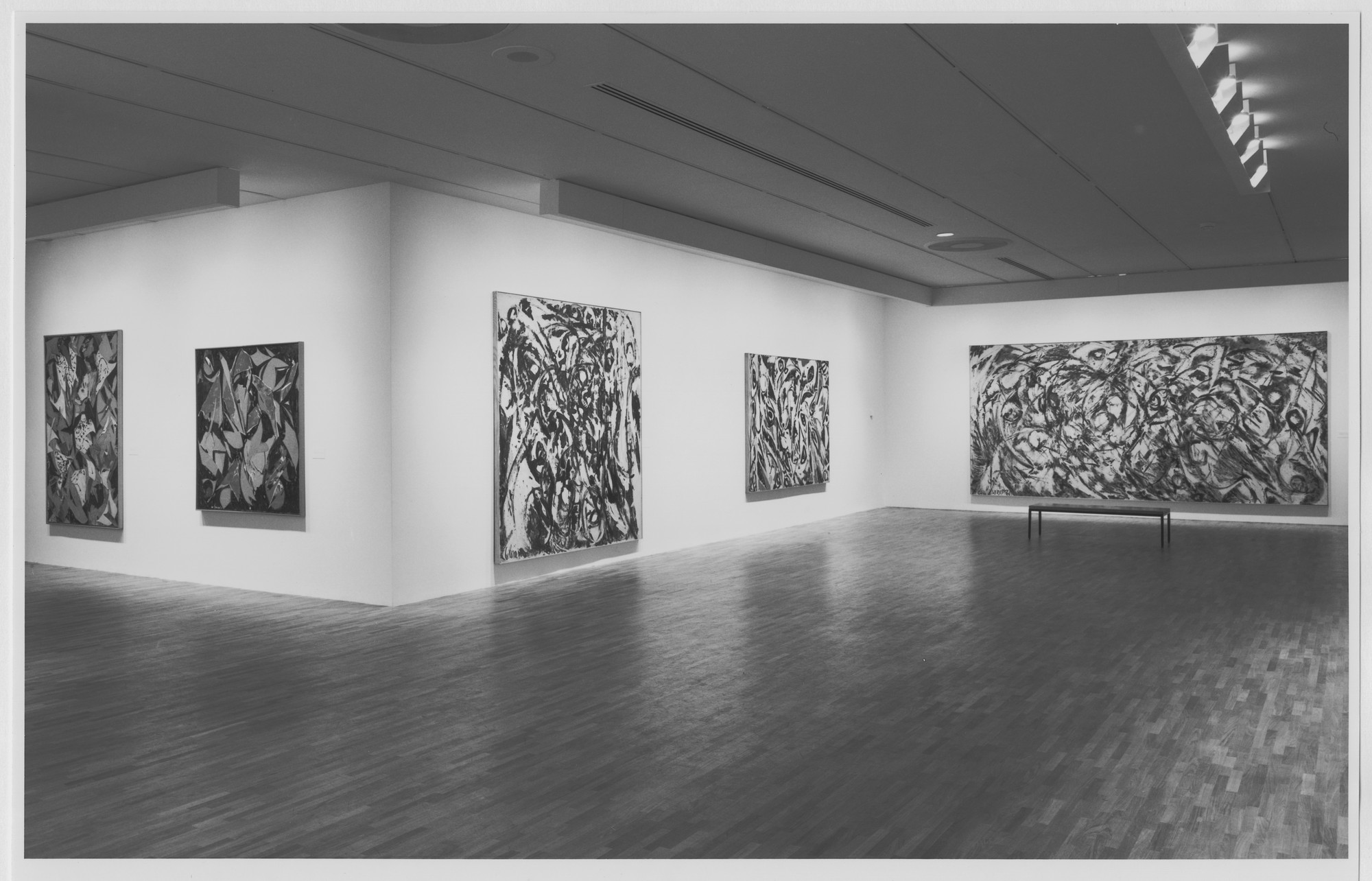 Installation view of the exhibition, "Lee Krasner A