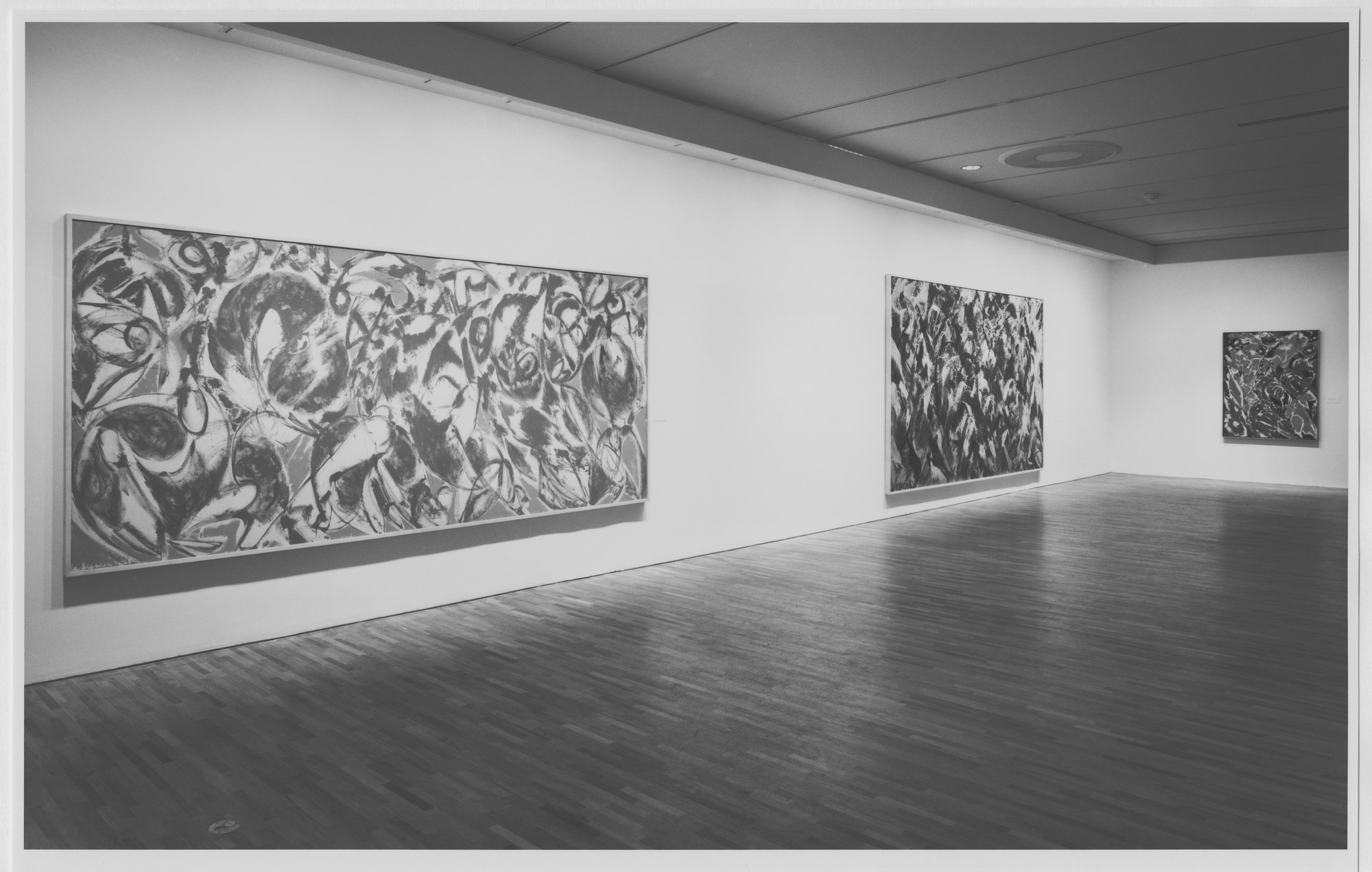 Installation view of the exhibition, "Lee Krasner A