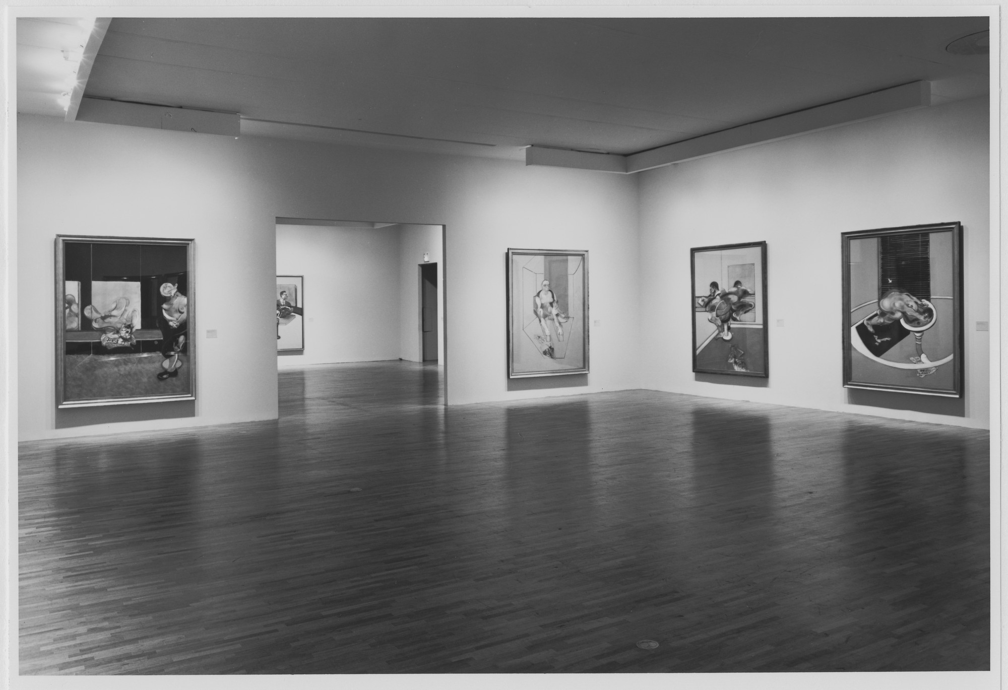 Installation view of the exhibition "Francis Bacon" MoMA