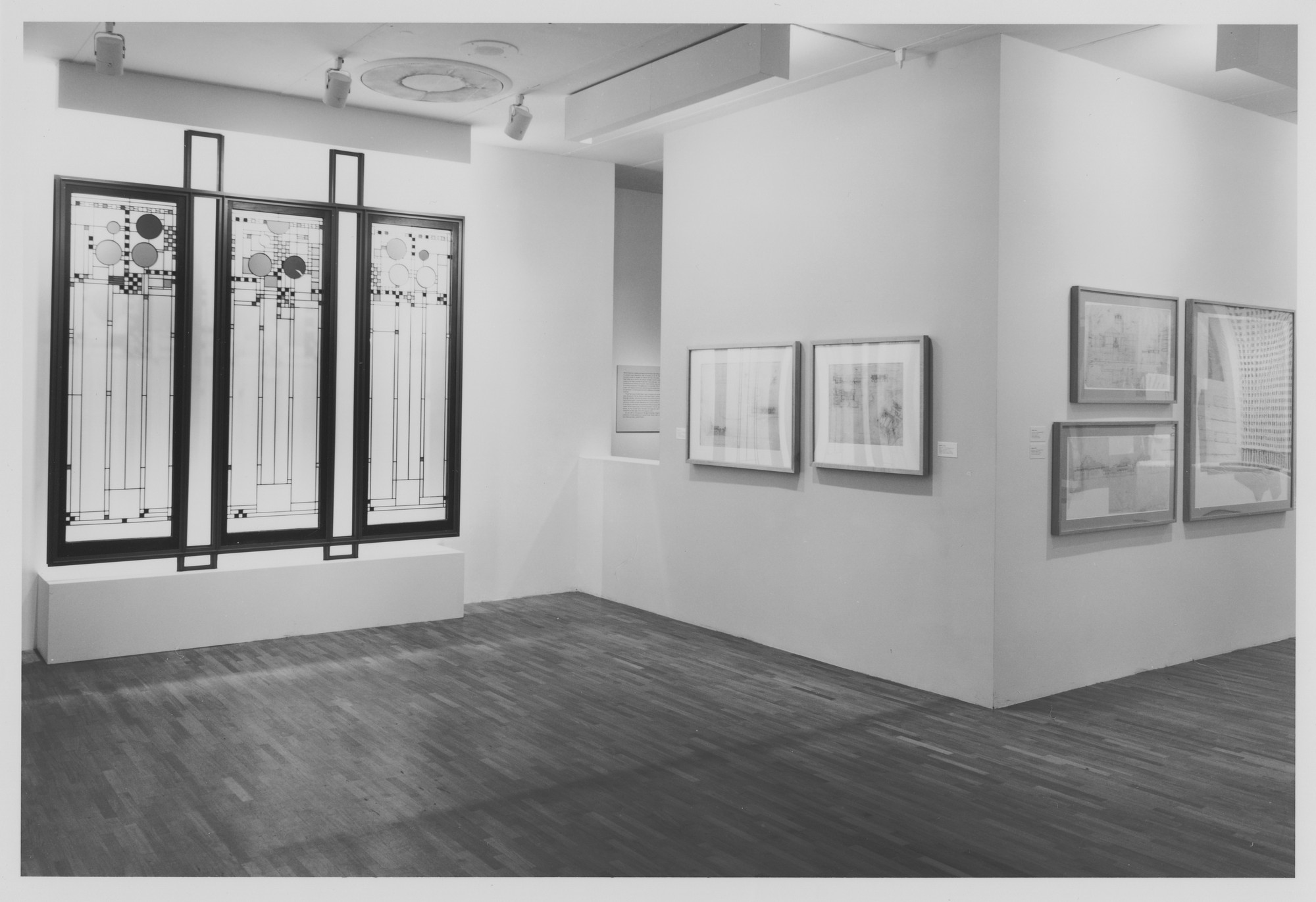 Installation View Of The Exhibition Frank Lloyd Wright Architect Moma