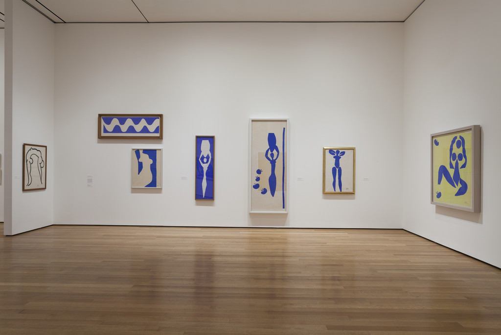 Installation view of the exhibition, “Henri Matisse The CutOuts” MoMA