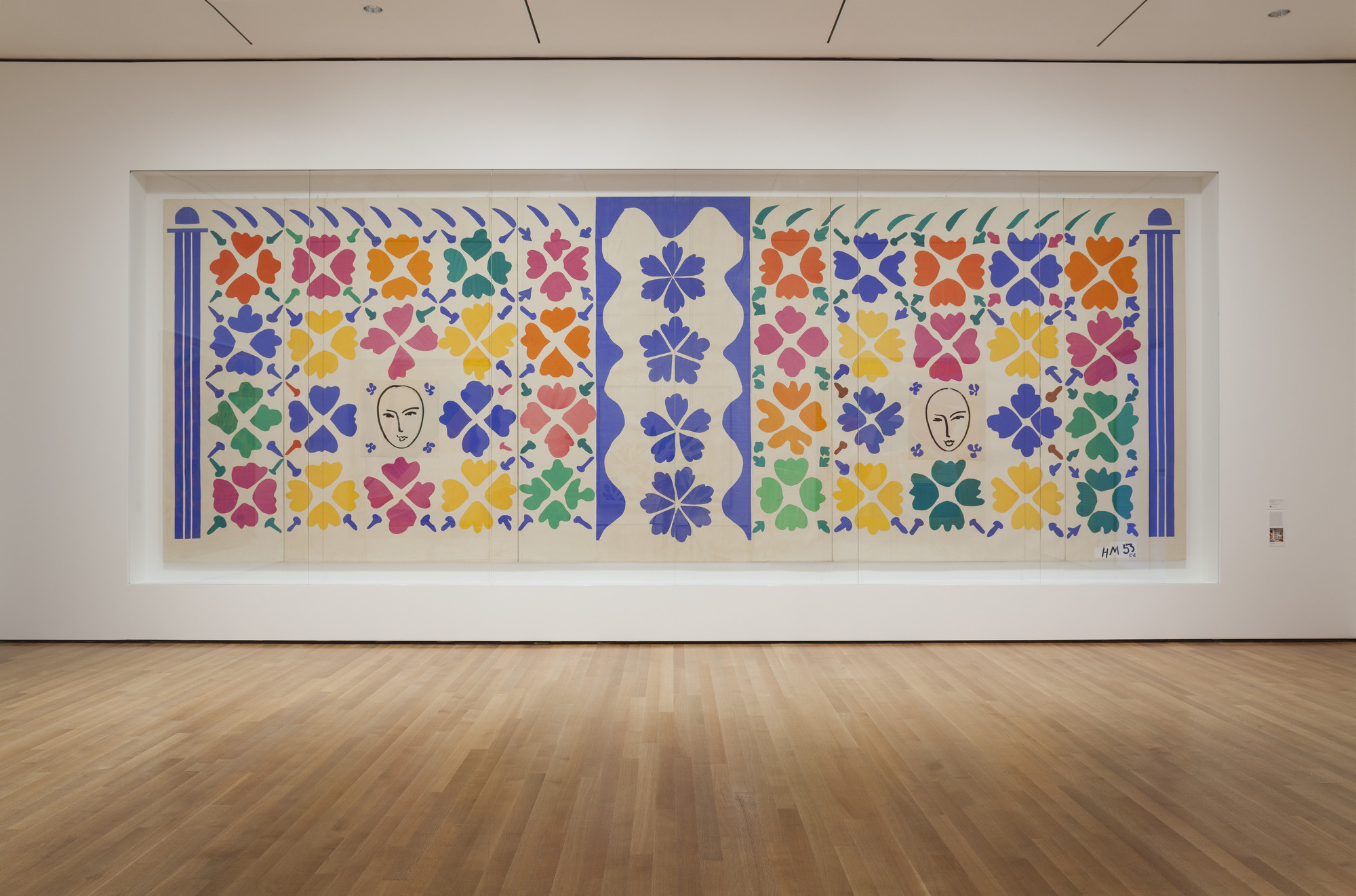 Installation view of the exhibition "Henri Matisse The CutOuts" MoMA