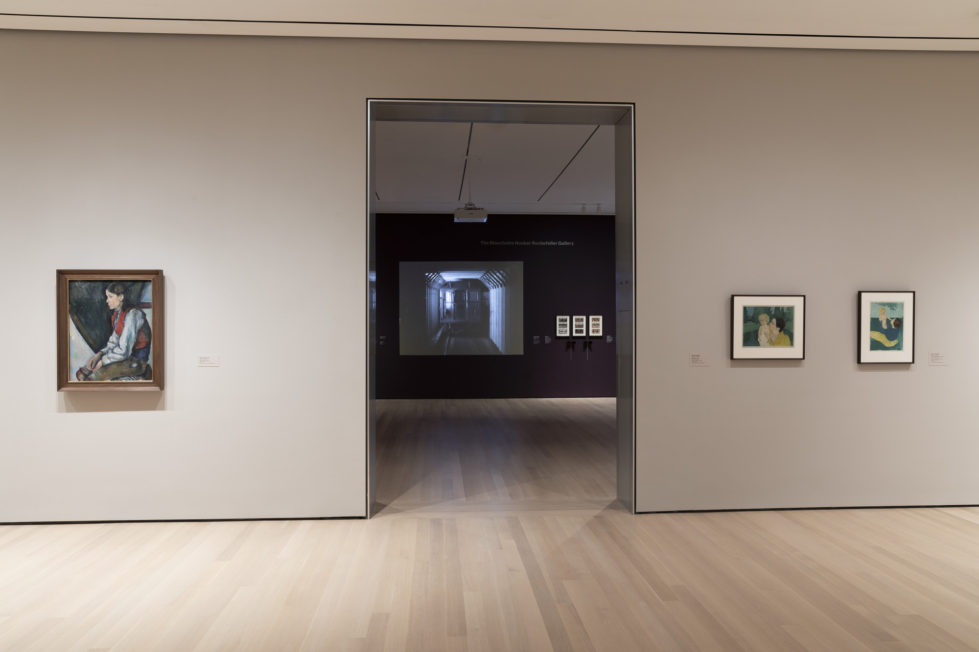 Installation view of the gallery 