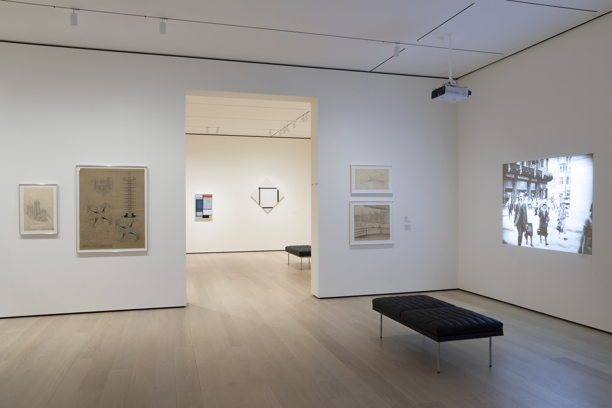 Installation view of the gallery 