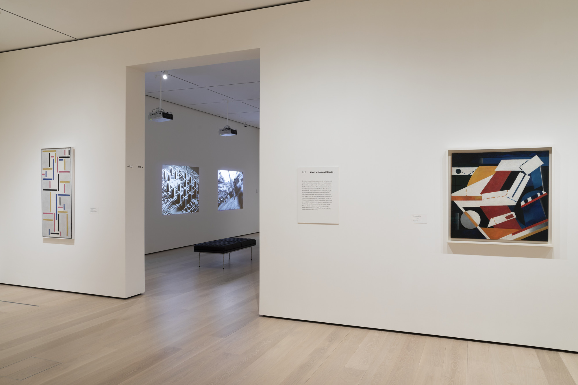 Installation view of the gallery 