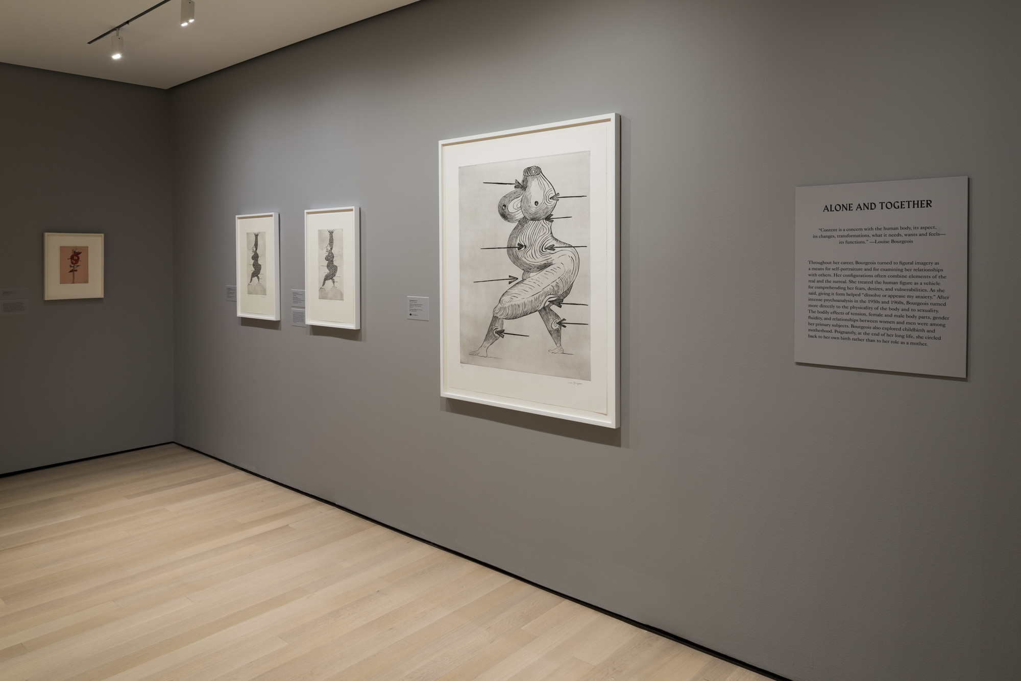 Installation View Of The Exhibition, "Louise Bourgeois: An Unfolding ...