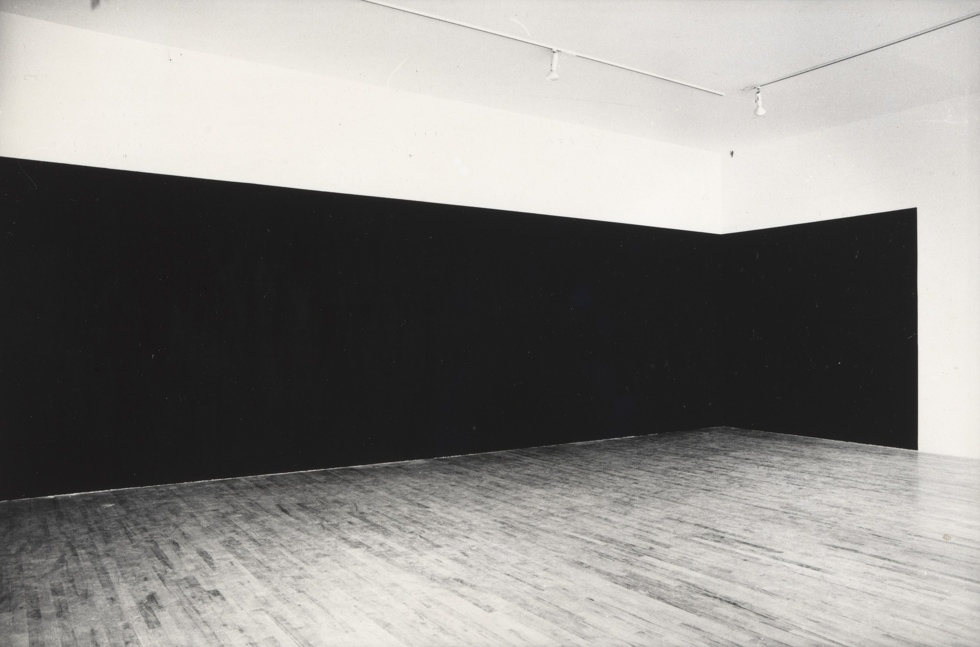 Installation view of work by Richard Serra in the P.S. 1 exhibition, 