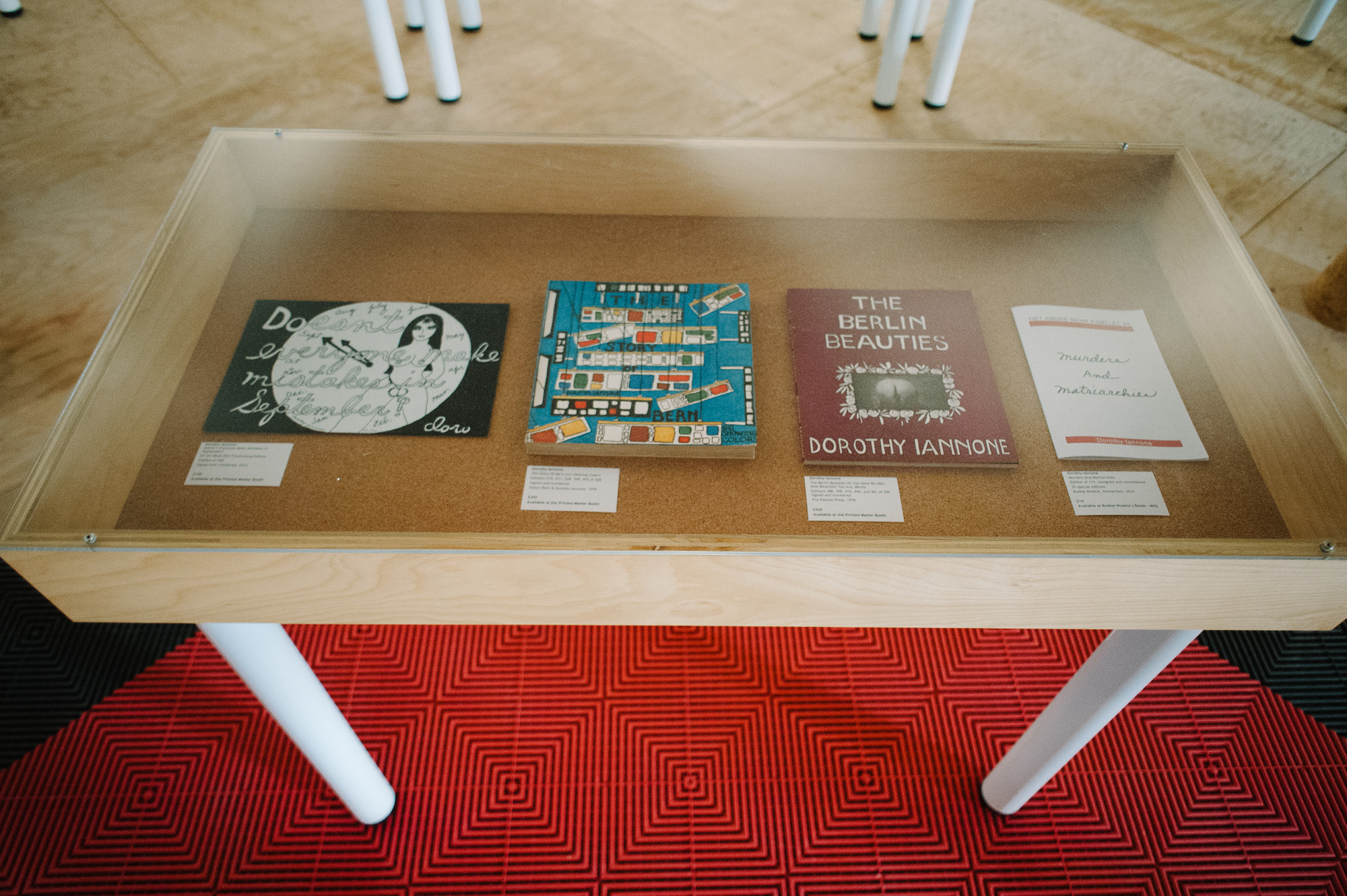 Installation view of the exhibition "The NY Art Book Fair Report" MoMA