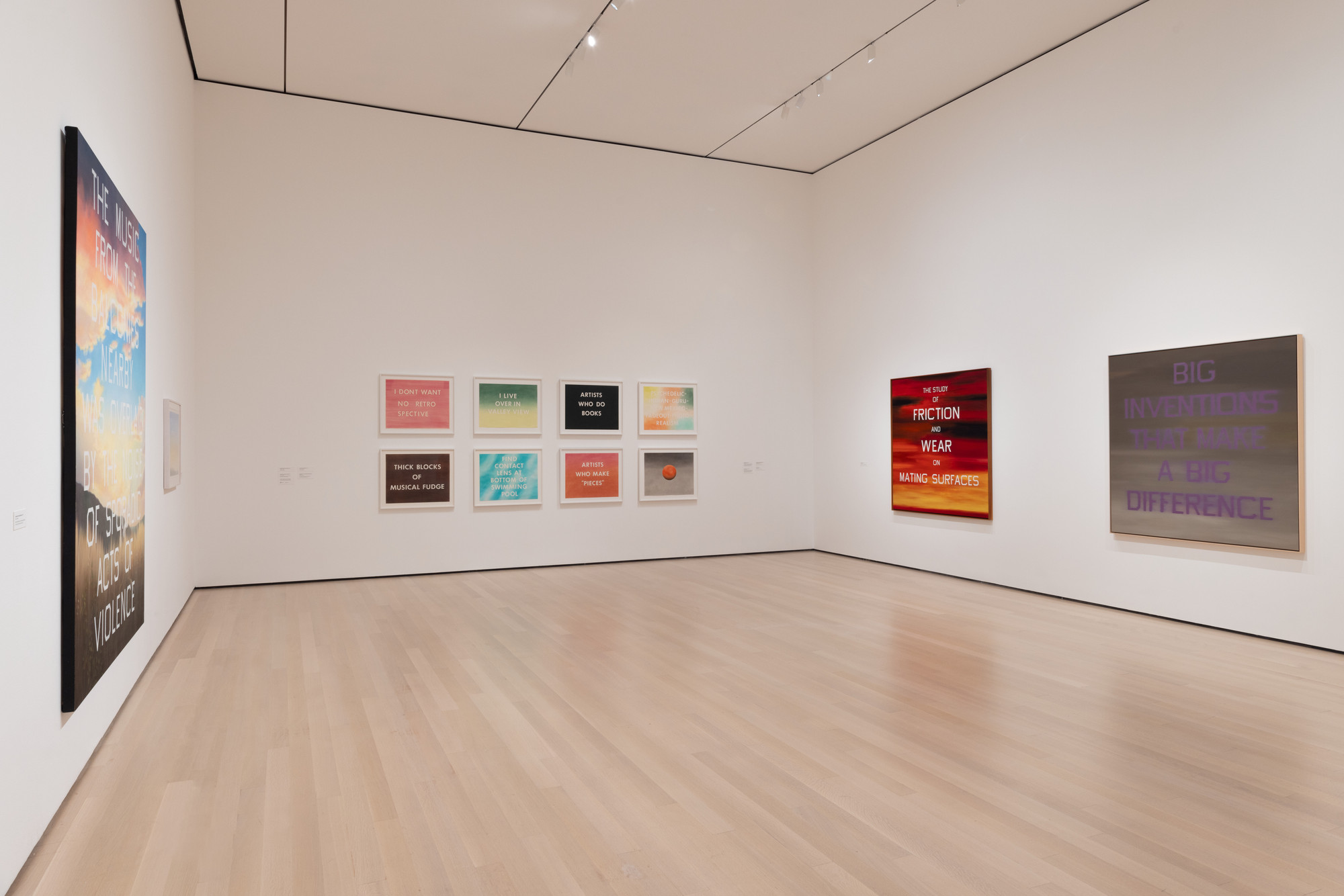 Installation View Of The Exhibition “ED RUSCHA / NOW THEN" | MoMA