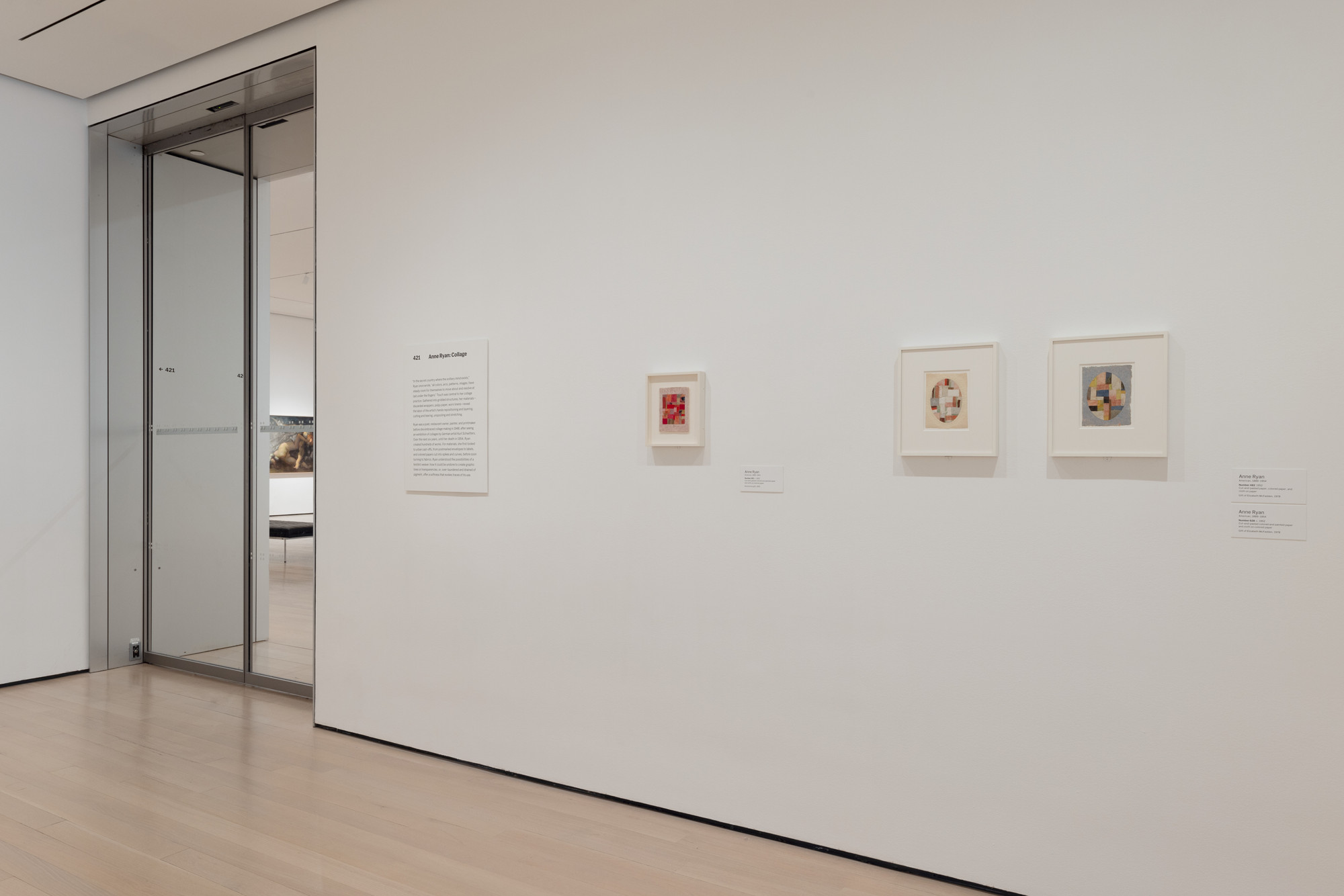 Installation view of the gallery 