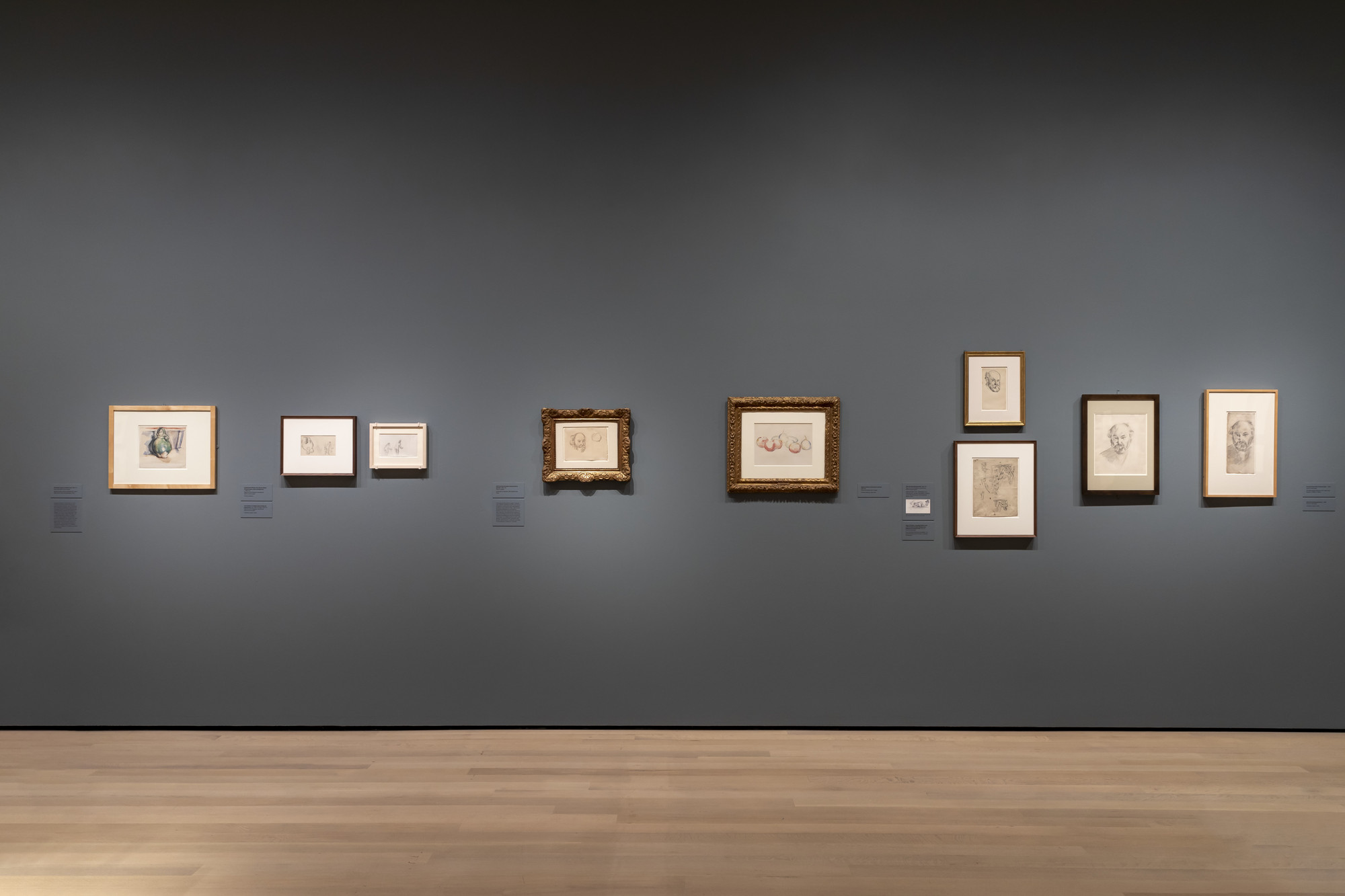 Installation view of the exhibition "Cézanne Drawing" MoMA