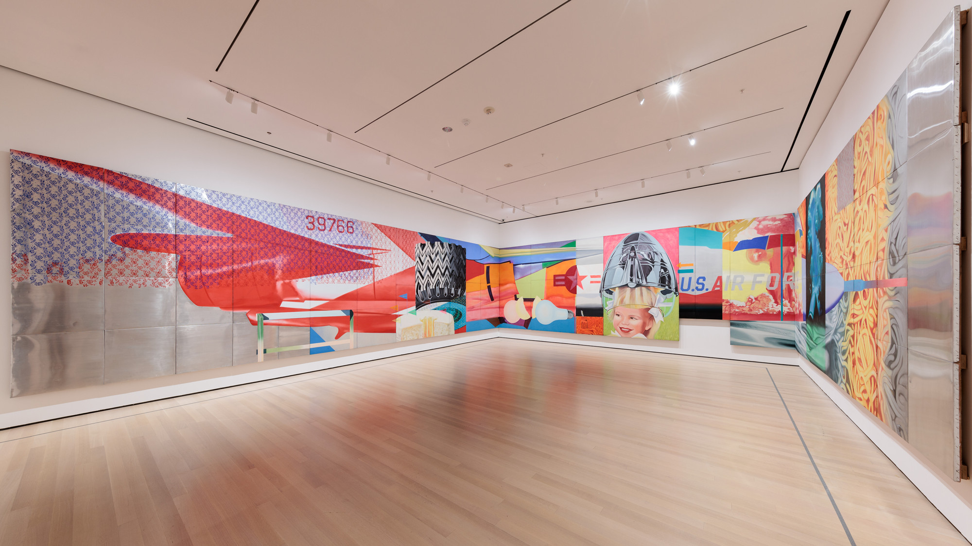 Installation View Of The Gallery James Rosenquist S F 111 In The   W1siZiIsIjUyNzgxMCJdLFsicCIsImNvbnZlcnQiLCItcXVhbGl0eSA5MCAtcmVzaXplIDIwMDB4MjAwMFx1MDAzZSJdXQ 