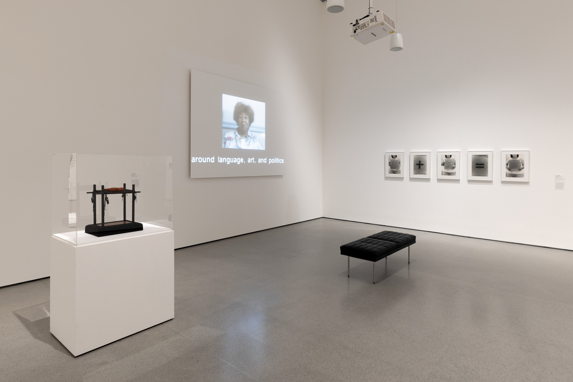 Installation view of the gallery 