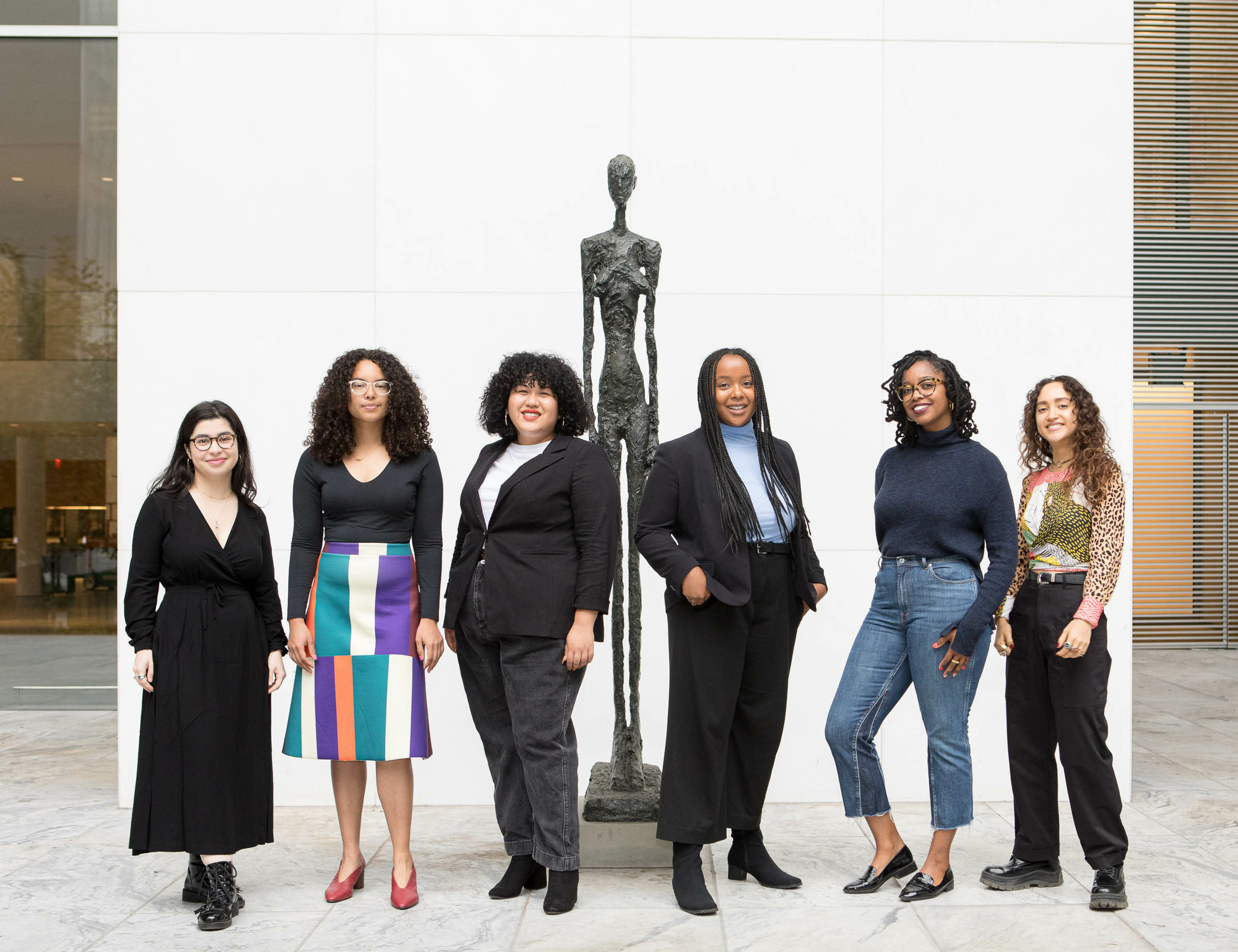 2019–21 MoMA/Studio Museum Fellows are Zuna Maza, Jordan Jones, Isabelle Hui Saldaña, Makayla Bailey, Ravon Ruffin, and Angelique Rosales Salgado