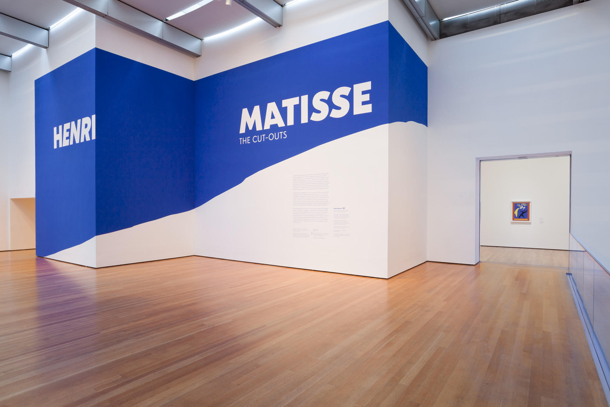 Title wall for Henri Matisse: The Cut-Outs exhibition. October 12, 2014–February 10, 2015. The Museum of Modern Art