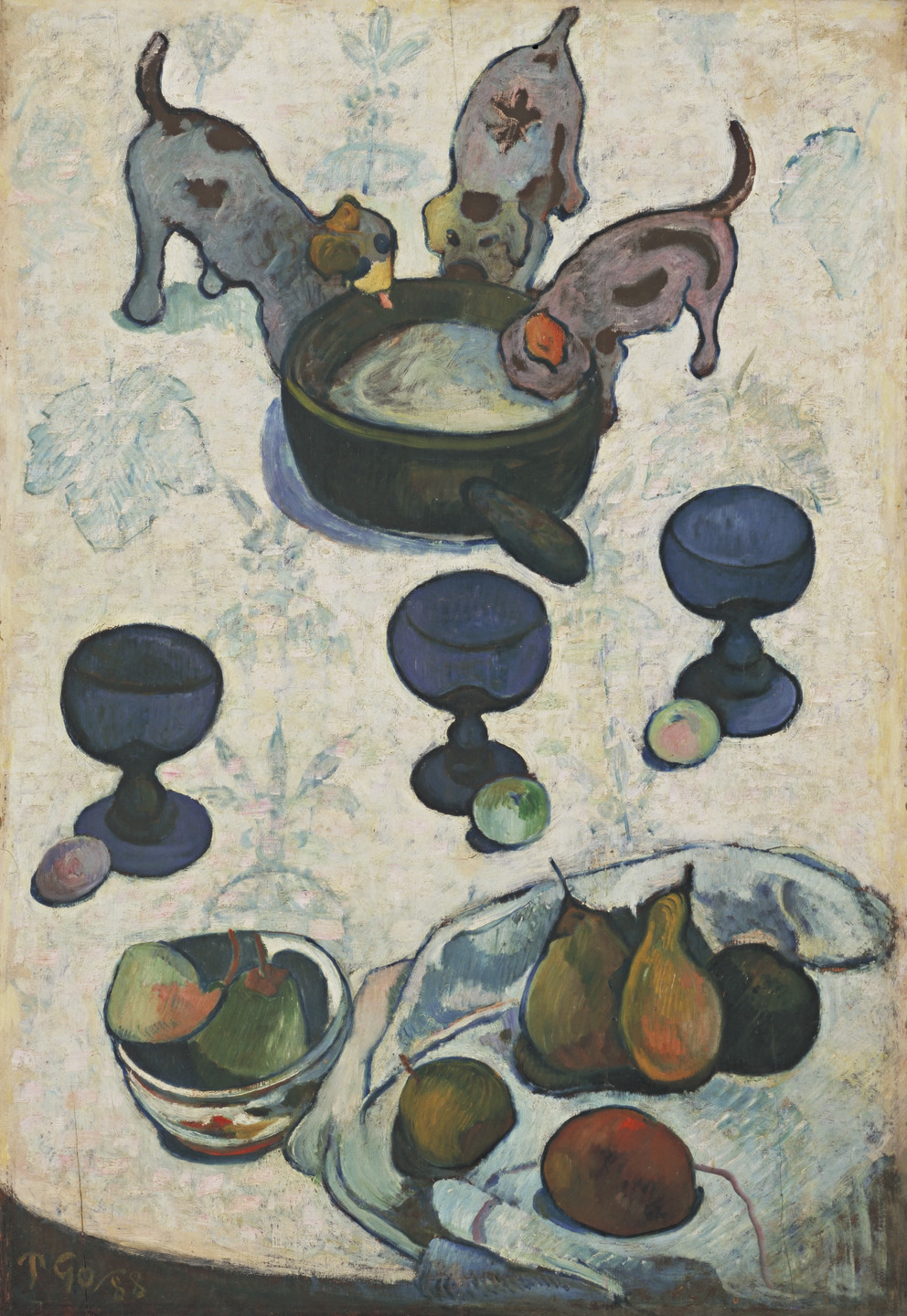 Adult (12+ yrs) Handcut Wood Jigsaw Puzzle - Paul Gauguin Still popular Life with Teapot and Fruit 1896