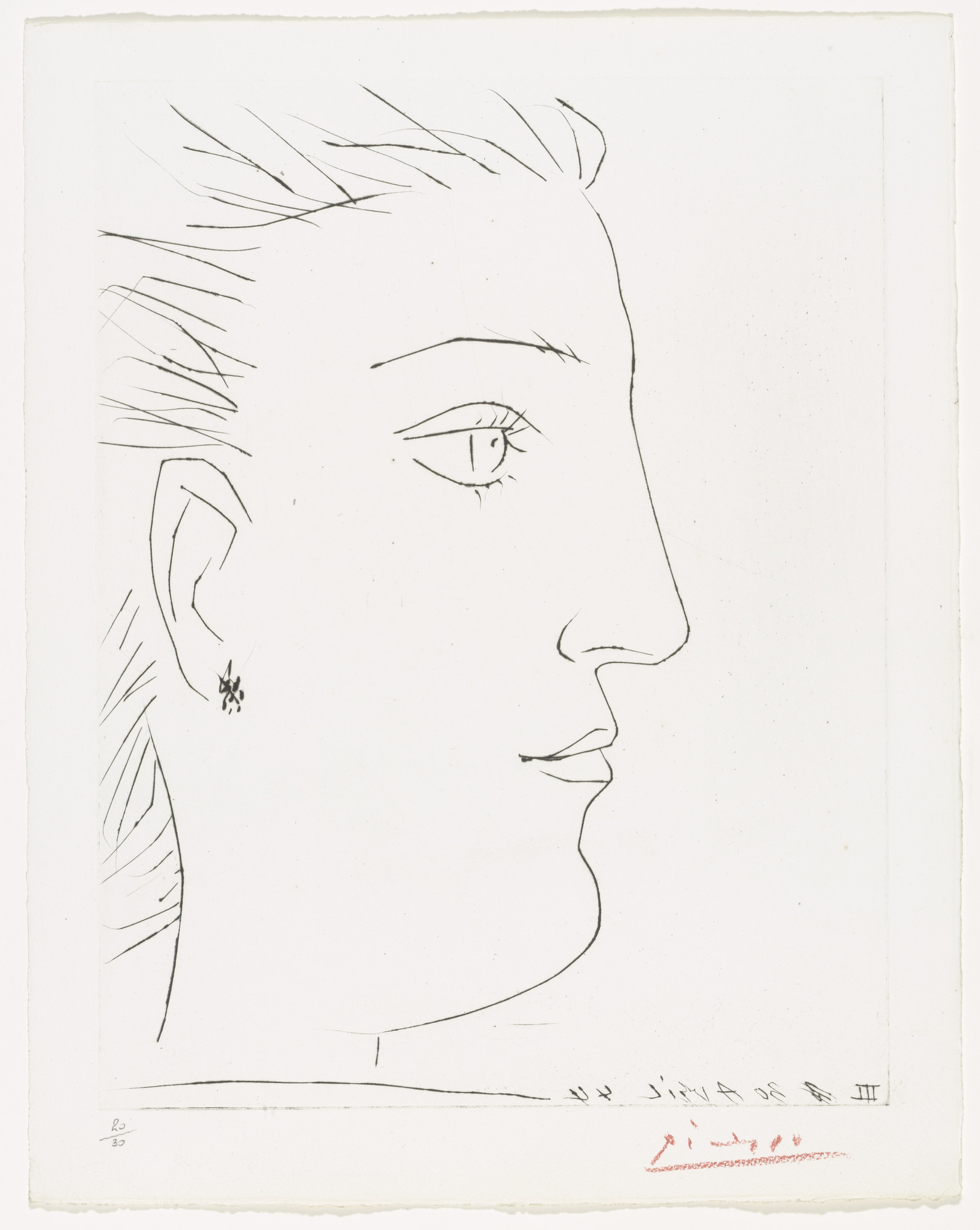 picasso sketch woman