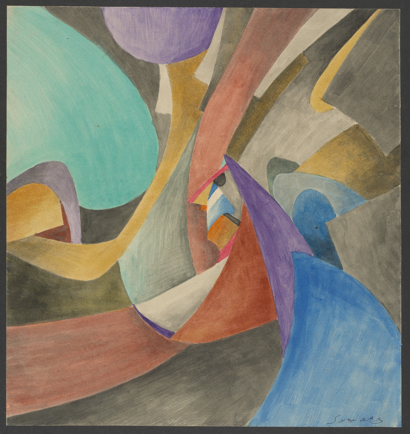 Leopold Survage Colored Rhythm Study For The Film 1913 Moma