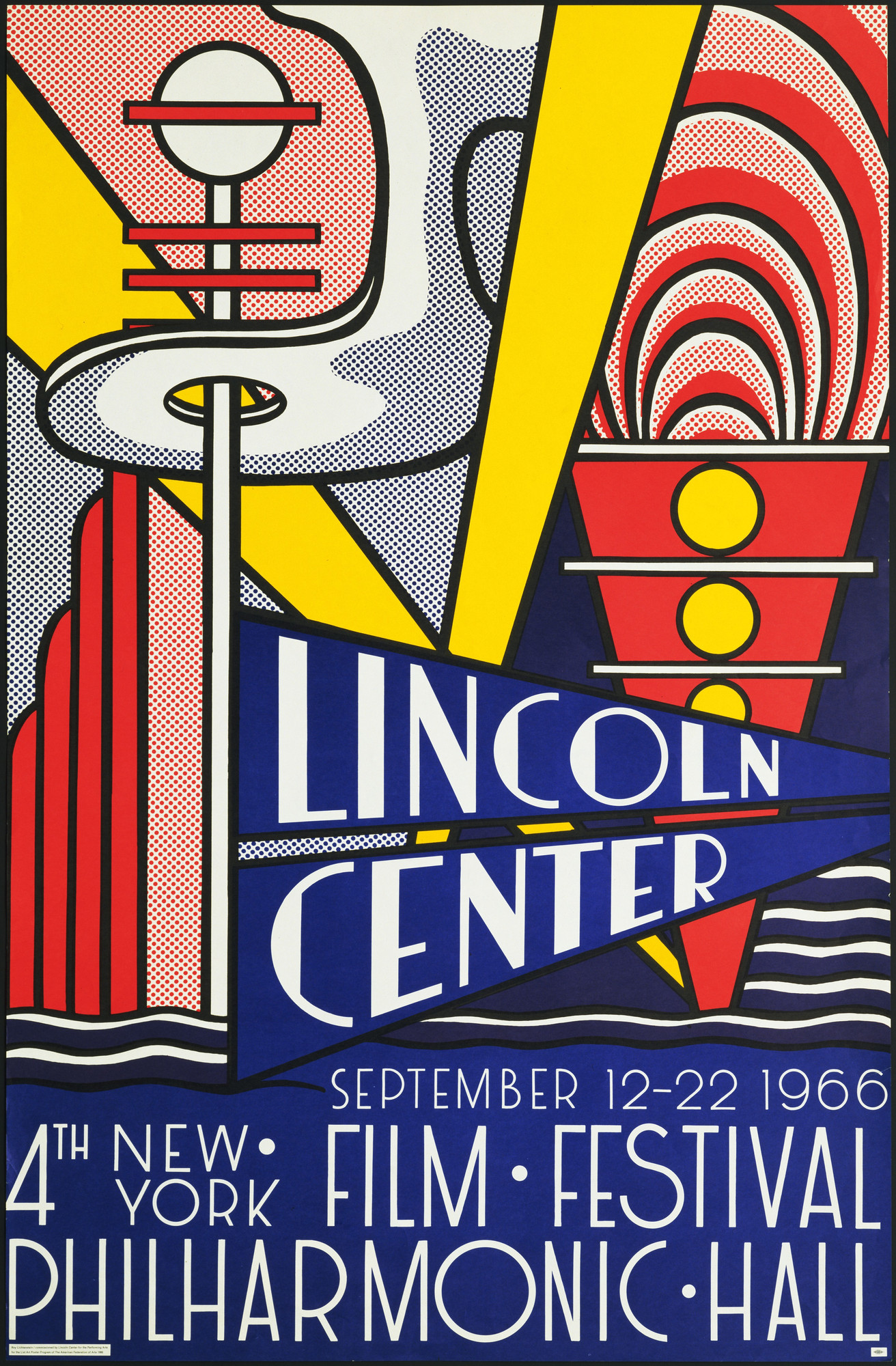 Roy Lichtenstein Lincoln Center September 12 22 1966 4th New York Film Festival Philarmonic Hall 1966 Moma