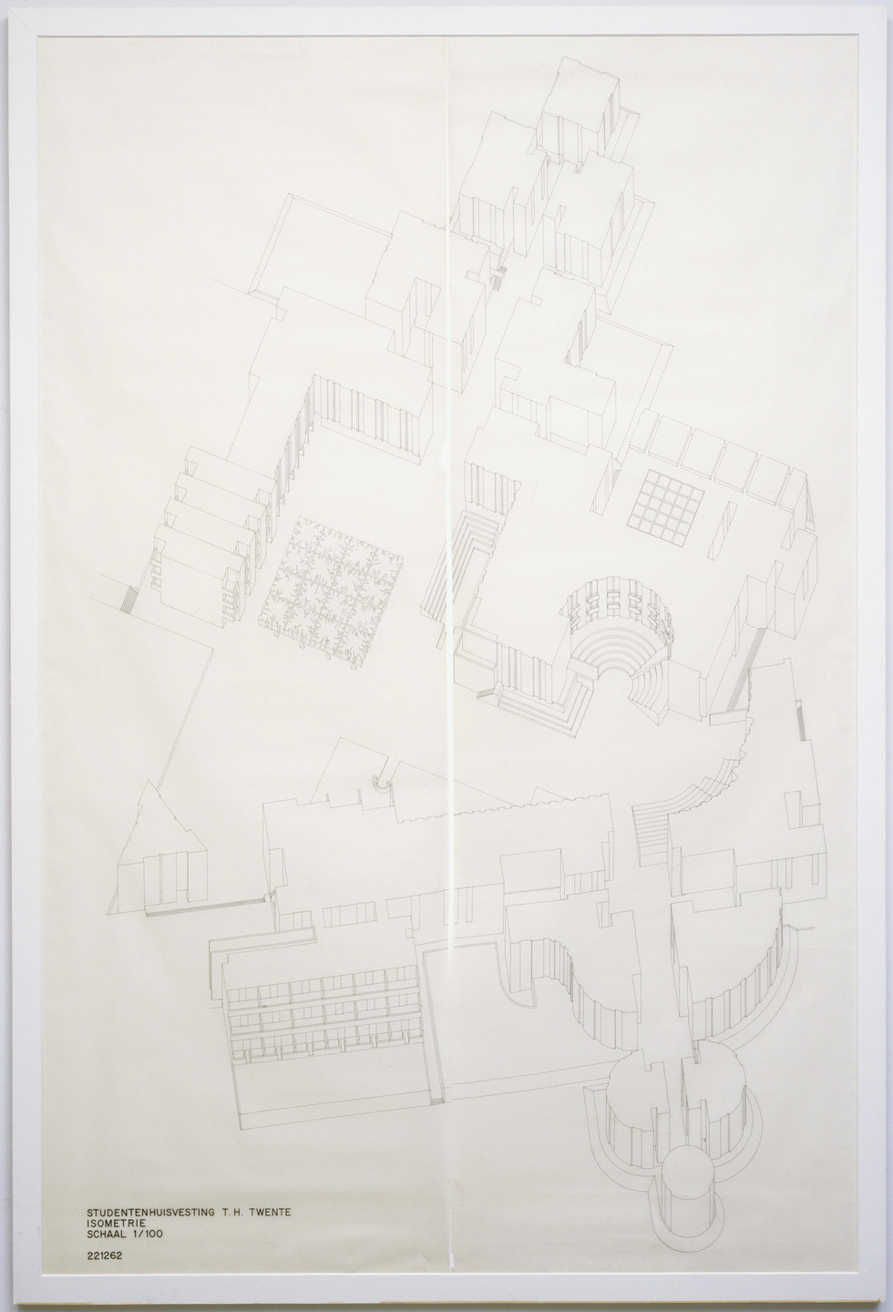 Mathias Ungers G Geist J Sawade Student Housing Project Enschede The Netherlands Isometric 1964 Moma