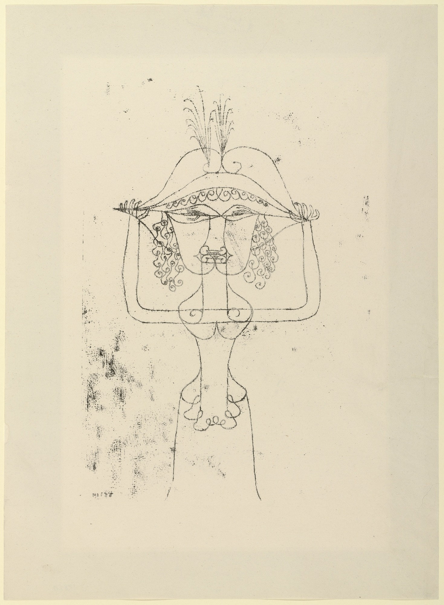 MoMA | The Collection | Paul Klee. Singer of the Comic Opera (Die Sängerin  der komischen Oper). 1925