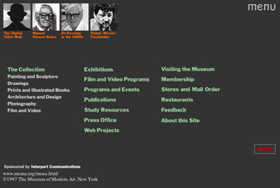 MoMA.org in 1997