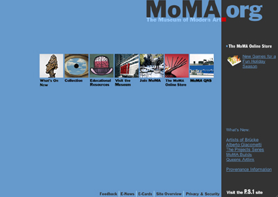 MoMA.org in 2001