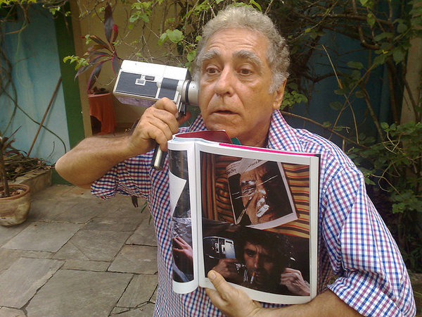 Mangue Bangue director Neville D’Ameida photographed during a comic moment, Rio de Janeiro, Brazil, 2008