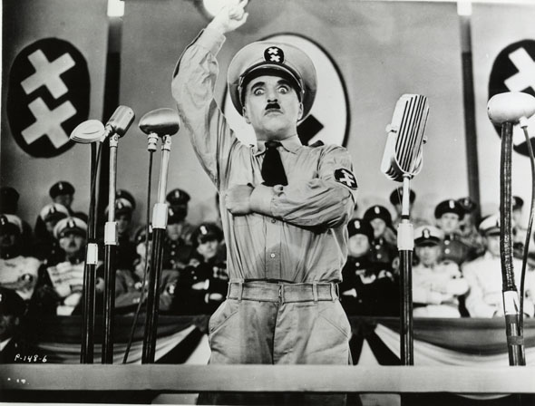 The Great Dictator. 1940. USA. Directed, produced, and written by Charles Chaplin