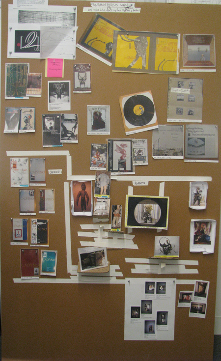 Installation view of Quay Brothers: On Deciphering the Pharmacist’s Prescription for Lip-Reading Puppets at The Museum of Modern Art, 2012.