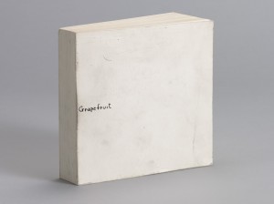 Yoko Ono. Grapefruit. 1964. Artist's book, dimensions 13.9 x 13.8 x 3.1 cm (closed). Published by the artist under the name Wunternaum Press. The Museum of Modern Art, New York. Gift of the Gilbert and Lila Silverman Fluxus Collection. Photo: Peter Butler. 