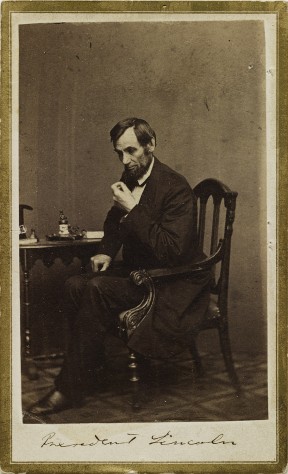 Mathew B. Brady (studio of). President Lincoln. c 1862