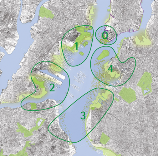 Architect Teams and Zone Locations for the Rising Currents project