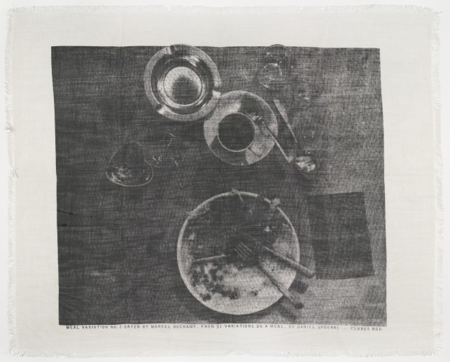 Spoerri, Daniel. Meal Variation 2, eaten by Marcel Duchamp. Fluxus Edition.
