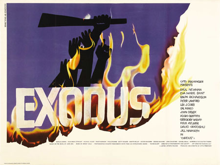 Poster for Exodus. 1960. USA. Directed by Otto Preminger. Poster designed by Saul Bass
