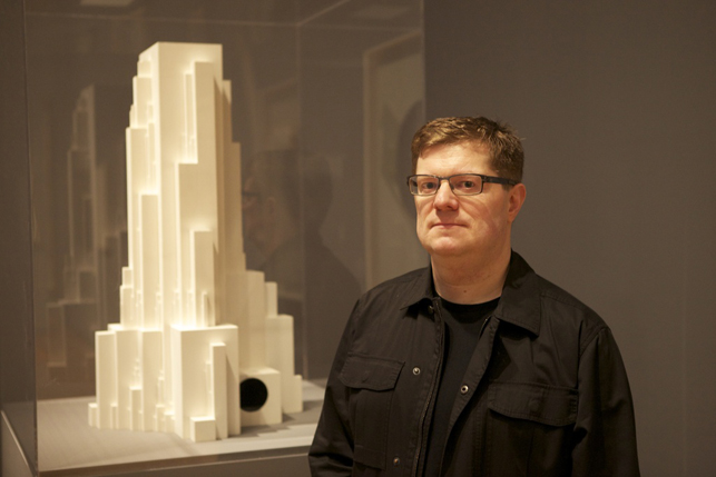 Josiah McElheny with Kazimir Malevich's Gota Architecton