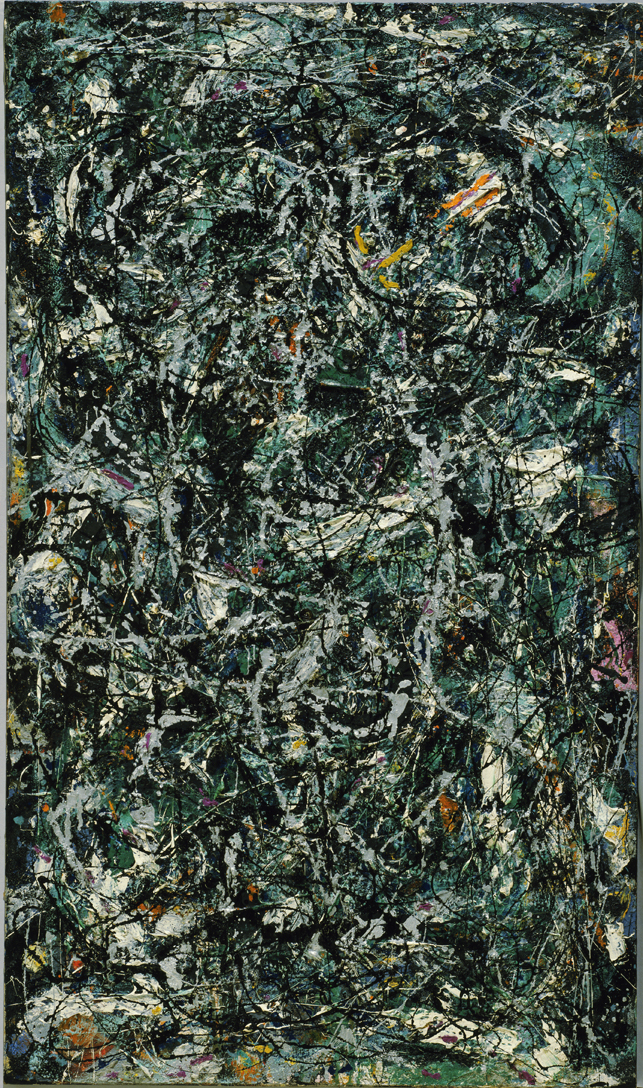 Jackson Pollock. Full Fathom Five. 1947. Oil on canvas with nails, tacks, buttons, key, coins, cigarettes, matches, etc. Gift of Peggy Guggenheim. © 2013 Pollock-Krasner Foundation / Artists Rights Society (ARS), New York