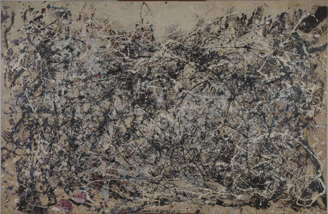 Jackson Pollock. Number 1A, 1948.  1948. Oil and enamel paint on canvas,  68" x 8’8". The Museum of Modern Art, New York. Purchase. © 2013 Pollock-Krasner Foundation/Artists Rights Society (ARS), New York