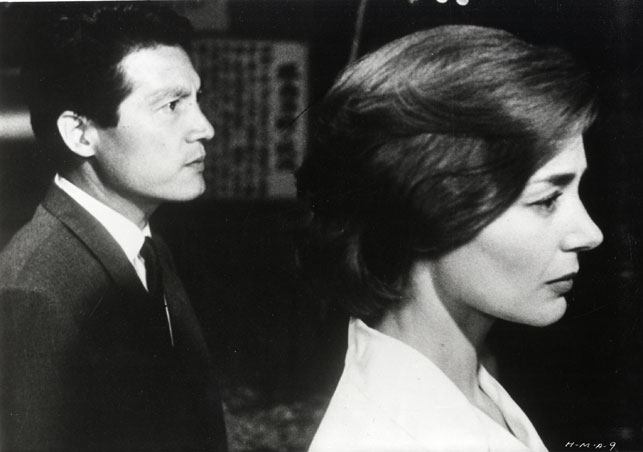 Eiji Okada and Emmanuelle Riva in Heroshima, mon amour. 1959. France. Directed by Alain Resnais