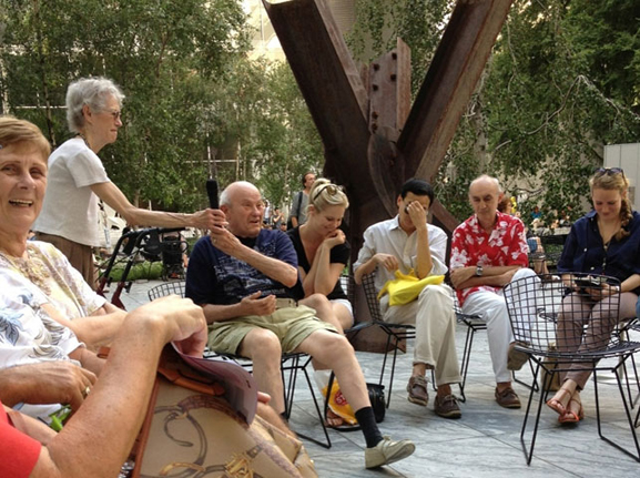 Agora: What makes an artwork successful?, facilitated by Sheetal Prajapati. The Abby Aldrich Rockefeller Sculpture Garden, July 23, 2013
