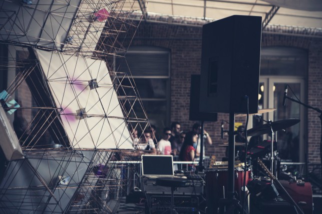 The Principals' stage set design for Warm Up 2013 at MoMA PS1. Photo: Charles Roussel