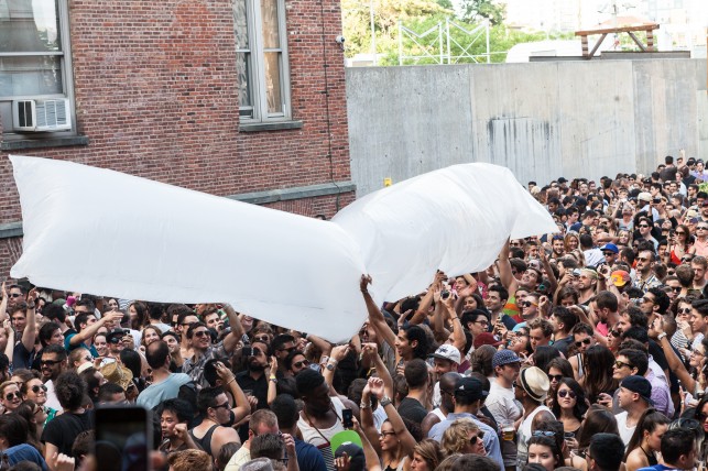 Fort Standard inflatables designed for Warm Up 2013 at MoMA PS1. Photo: Charles Roussel