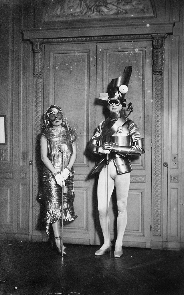 Sara and Gerald Murphy at a costume ball in Montparnasse, c. 1922. © 2013 Man Ray Trust/Artists Rights Society (ARS), New York/ADAGP, Paris
