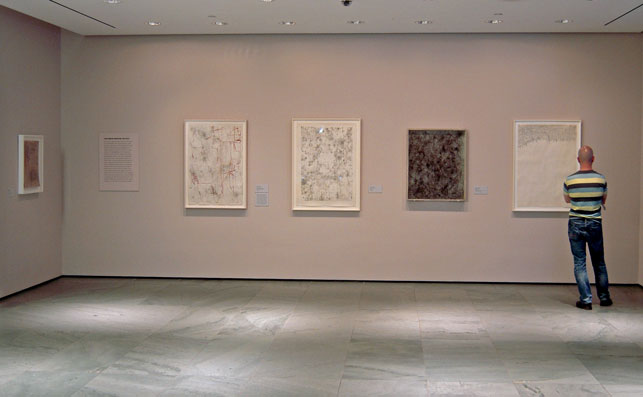Installation view, León Ferrari homage, The Museum of Modern Art, 2013