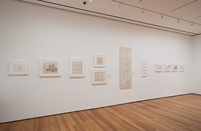 Installation view of There Will Never Be Silence: Scoring John Cage’s 4'33", The Museum of Modern Art, New York, October 12, 2013–June 22, 2014
