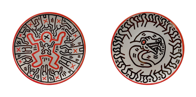 Keith Haring. Untitled 1 (left);  Untitled 2 (right)