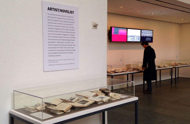 Installation view of Artist/Novelist, The Museum of Modern Art, January 8–March 31, 2014. Photo: Jennifer Tobias