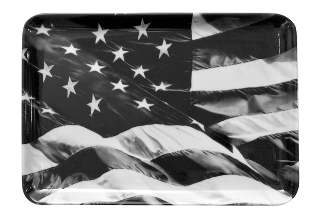 Robert Longo. American Flag tray