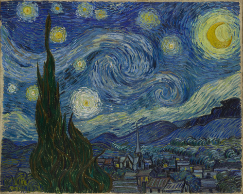 Vincent van Gogh (Dutch, 1853–1890), The Starry Night, Saint Rémy, June 1889. Oil on canvas