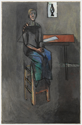 Henri Matisse (French, 1869–1954) Woman on a High Stool (Germaine Raynal), early 1914. Oil on canvas